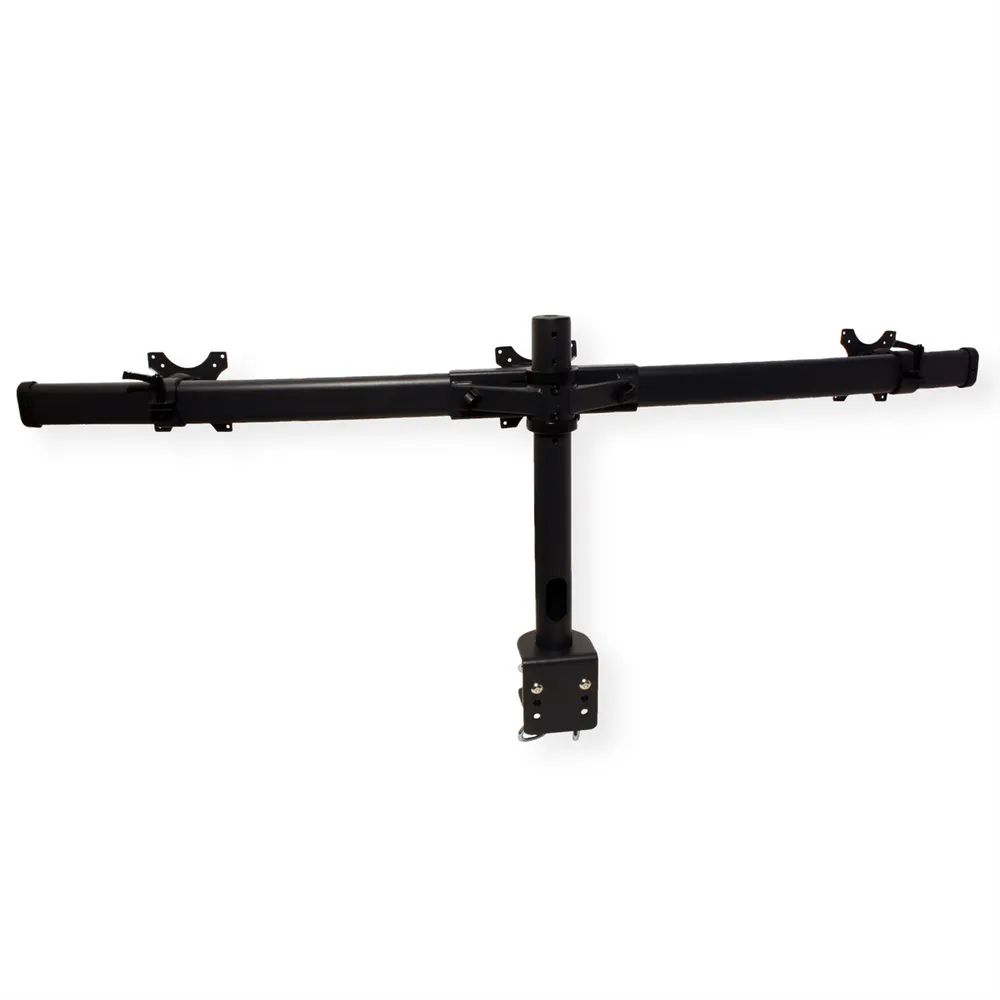VALUE LCD-Triple-Arm Trägerstange, schwarz, Tischmontage, bis 3x 8 kg