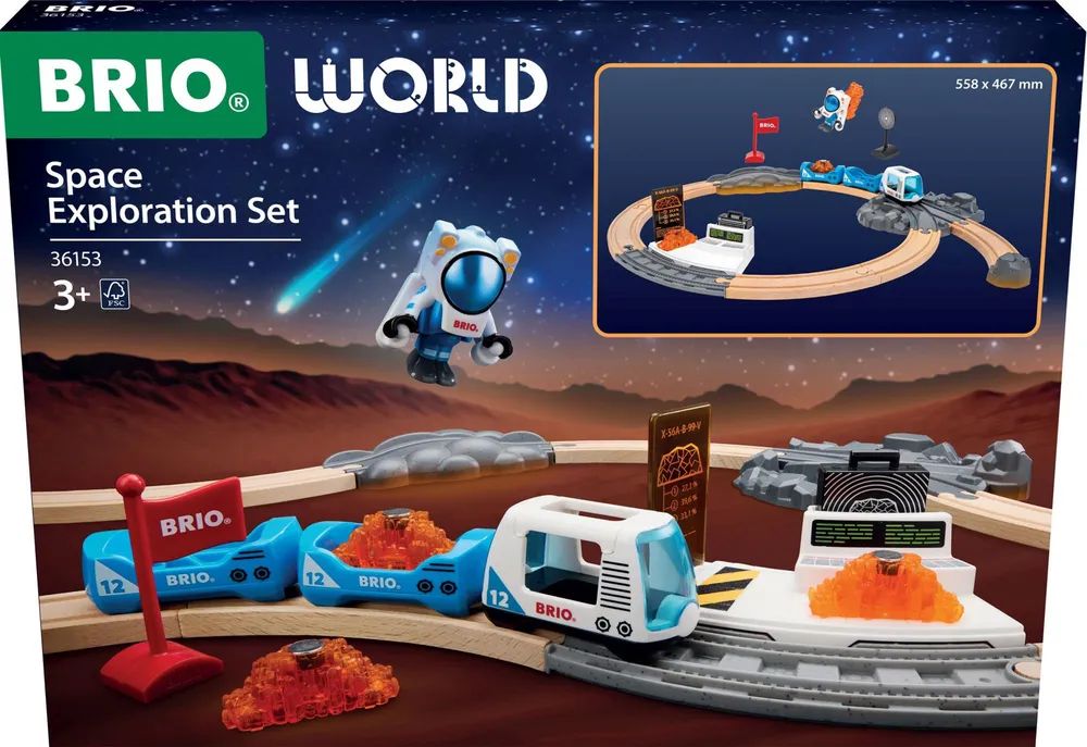 Ravensburger Verlag GmbH BRIO World Weltraumforschungs-Set - Holz