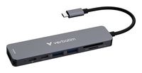 Verbatim USB-C Essentials Multi- Port Hub 7 Port 32158 - Hub - 7-Port