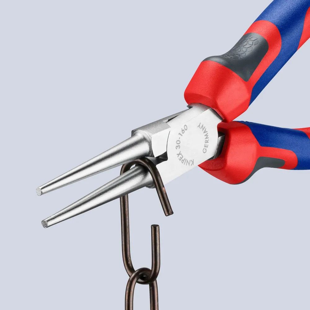 KNIPEX Langbeckzange mit Comfort-Griffen verchromt 160 mm