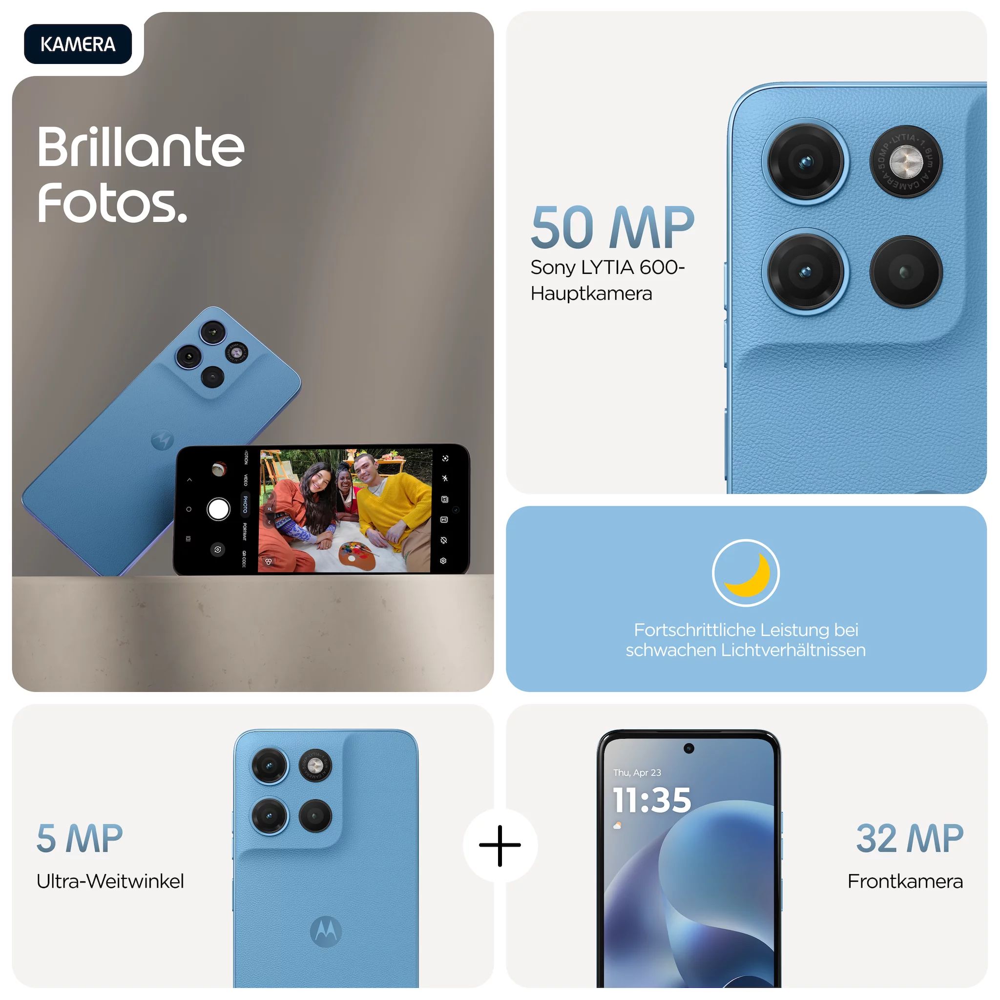 Motorola Moto g17 4/128GB, PANTONE Alaskan Blue