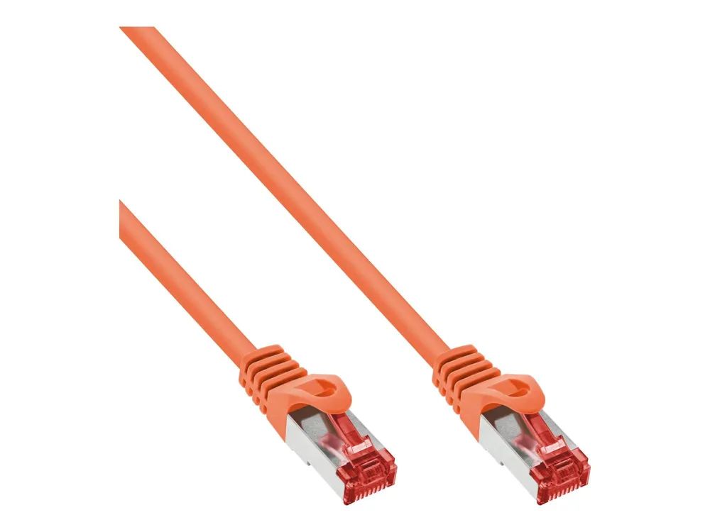 InLine Patchkabel - S/FTP (PiMf) - Cat.6 - 250MHz - PVC - Kupfer - orange - 5m