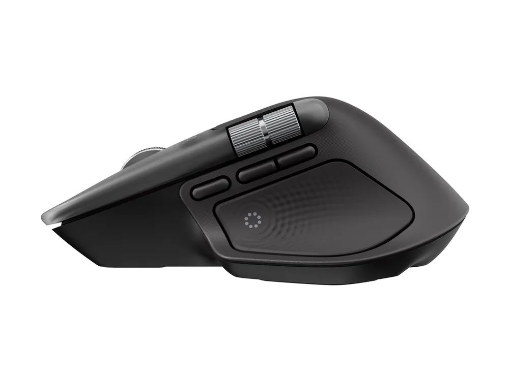 Logitech MX Master 4 for Mac - Maus - 8 Tasten - kabellos - Bluetooth, 2.4 GHz - kabelloser Empfänger (USB)