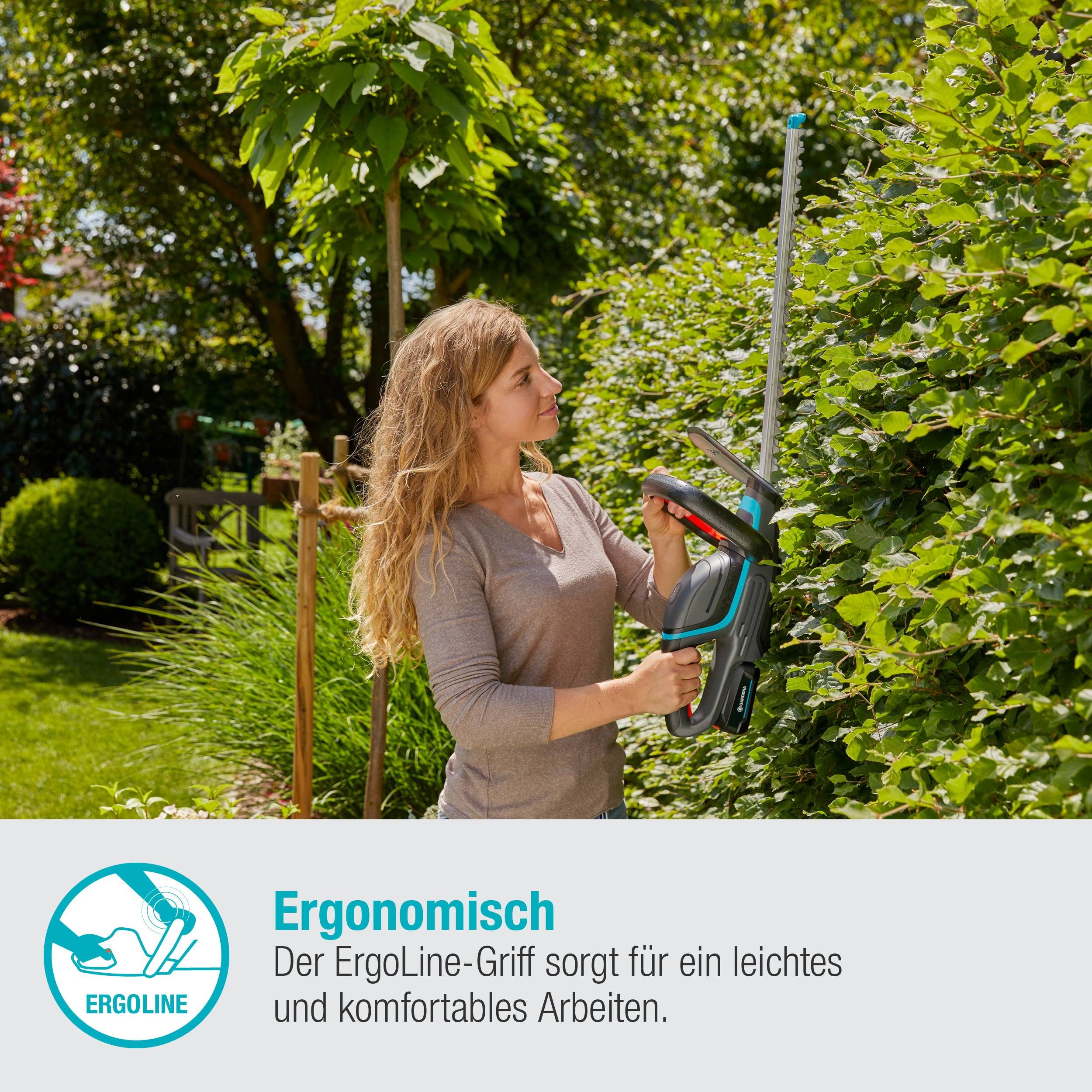 Gardena Akku-Heckenschere ComfortCut 50/18V-P4A Ready-To-Use Set