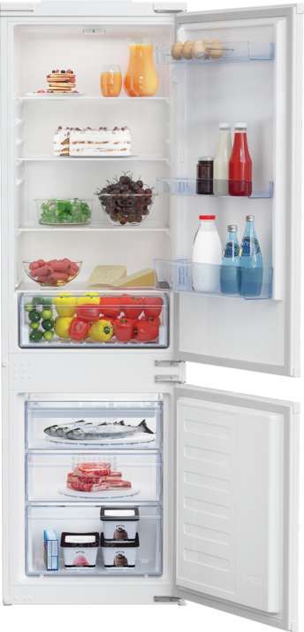 Beko BCSA285K4SN Kühl-/Gefrierkombi mit Schlepptürtechnik, 271L