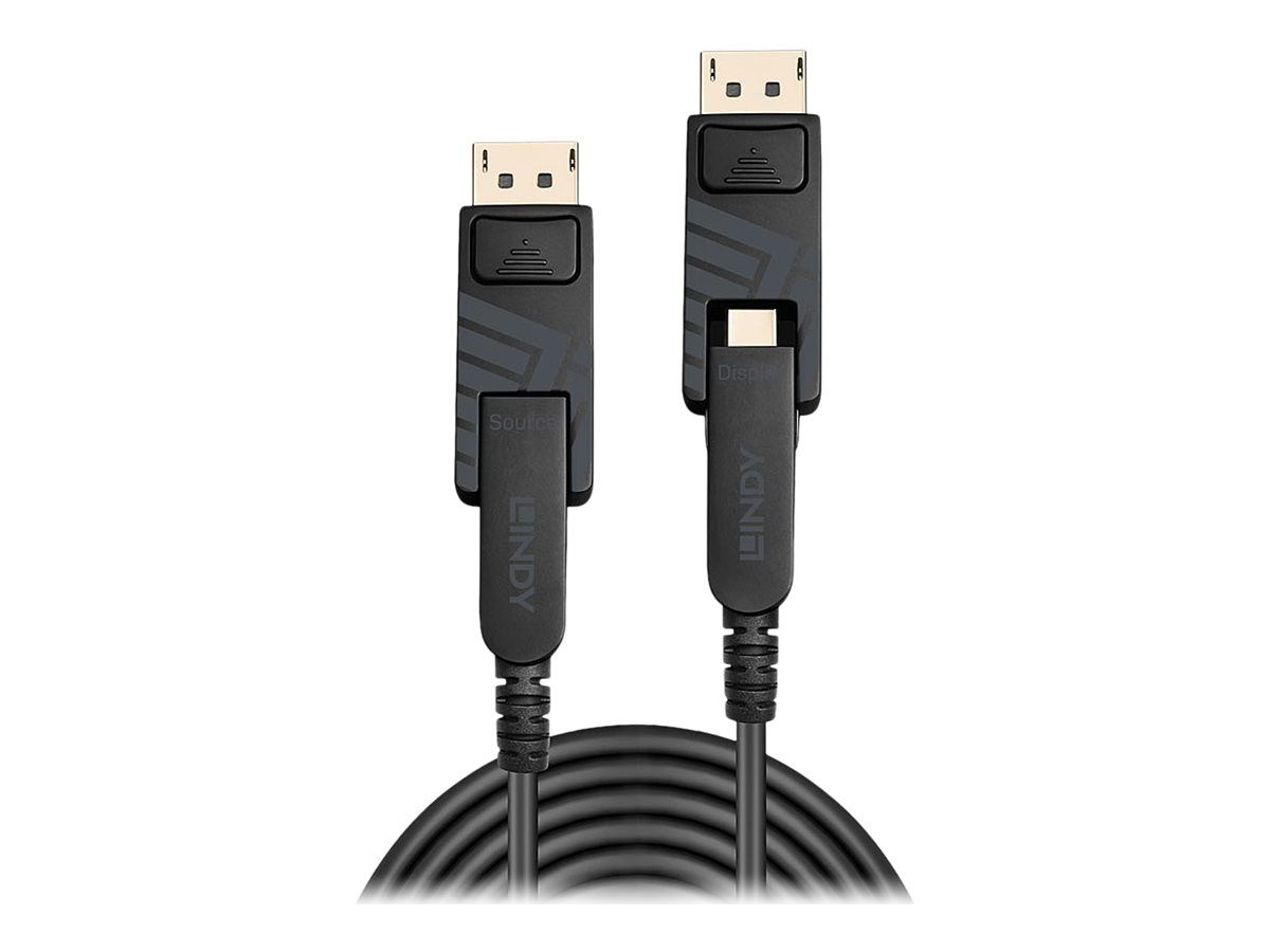 Lindy DisplayPort-Kabelsatz - DisplayPort 1.4 - 50 m - rund, unterstützt 8K UHD (7680 x 4320)