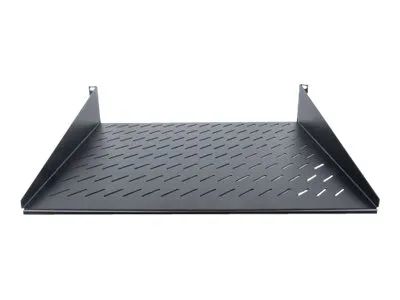 Intellinet 19" Cantilever Shelf, 2U, 2-Point Front Mount, 400mm Depth, Vented, Max 25kg, Black, Three Year Warranty - Rack - Regal - Schwarz, RAL 9005 - 2U - 48.3 cm (19")