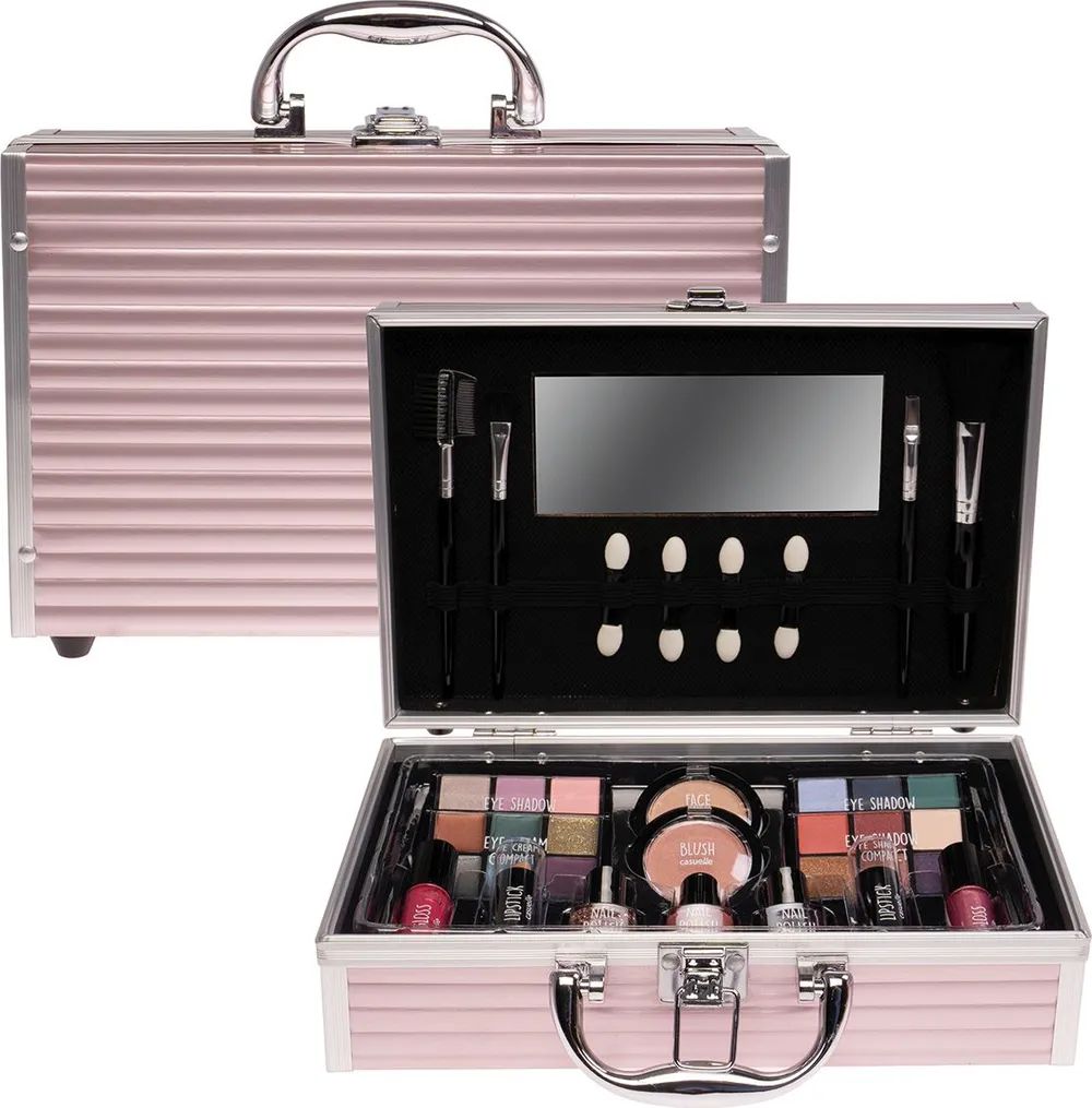 Treffina International Trading b.v. Kosmetikkoffer rosa schimmernd