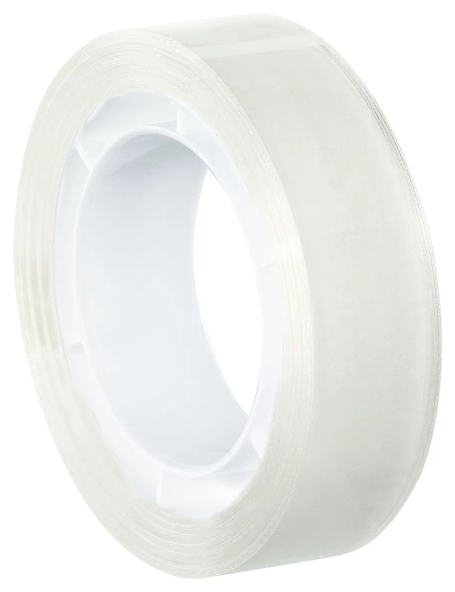 Tesa Tesafilm - Doppelseitiges Klebeband - 12 mm x 7.5 m - Polypropylenfolie - transparent (Packung mit 2)