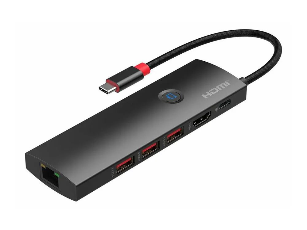 MicroConnect Premium USB-C to HDMI mini dock RJ45 4Ka60Hz 3x