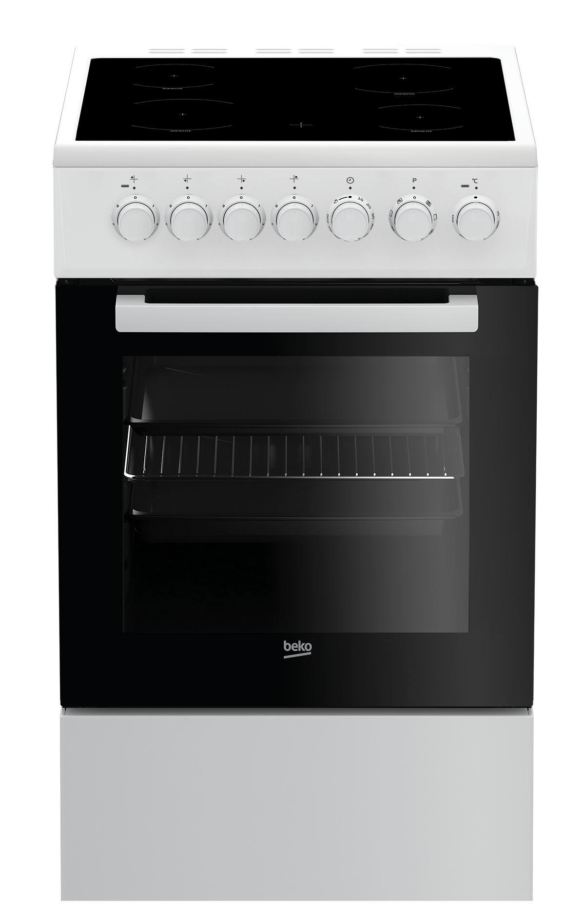 Beko FSM57100GW Multifunktionsofen mit Glaskeramik