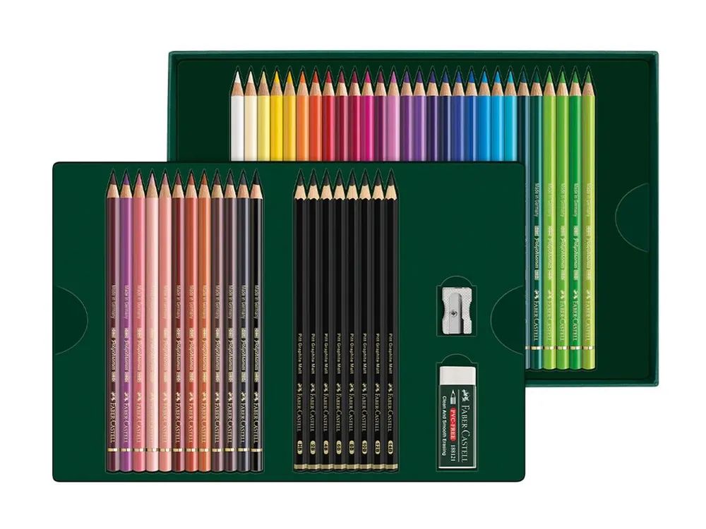 FABER-CASTELL Farbstift - Grundfarben sortiert