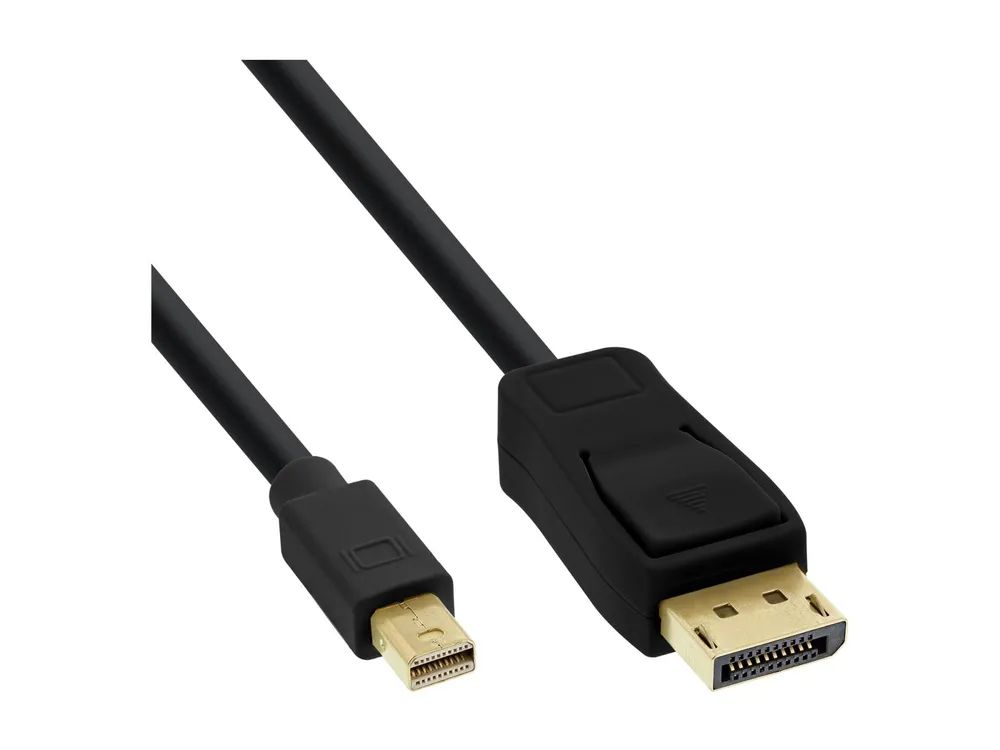 InLine Mini DisplayPort zu DisplayPort Kabel - schwarz - 5m