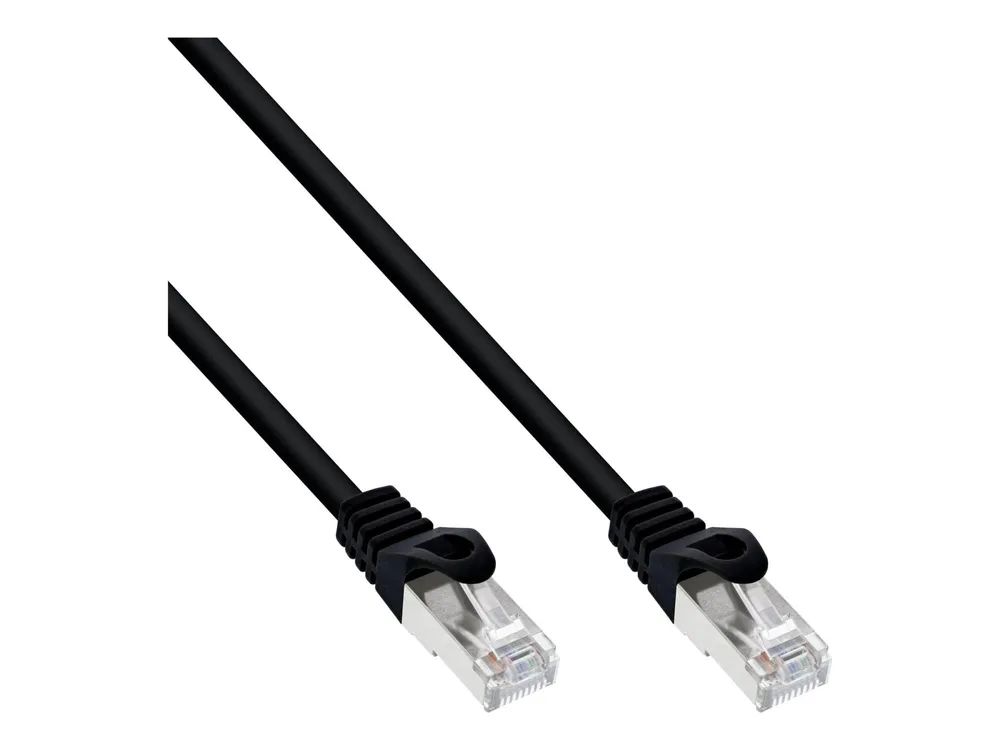 InLine Patchkabel - F/UTP - Cat.5e - schwarz - 1,5m