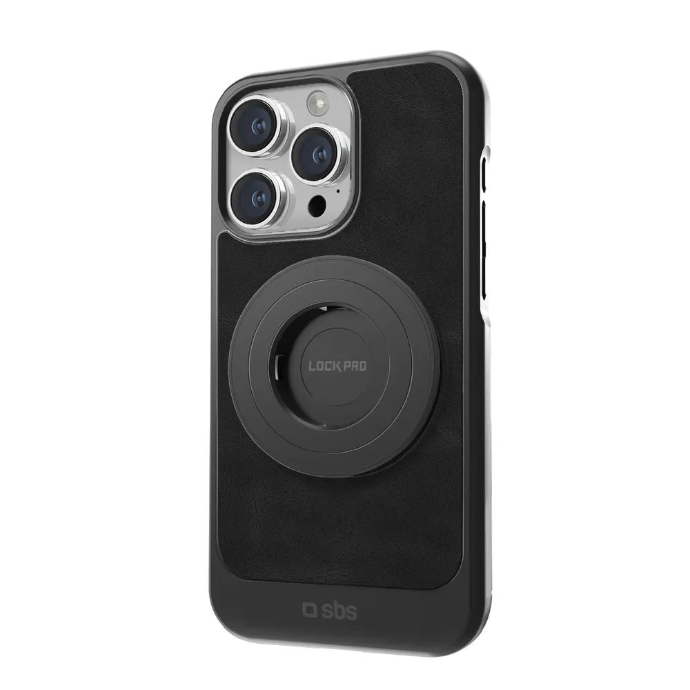 SBS LOCK PRO Cover mit Schließsystem für iPhone 16 PRO, schwarz