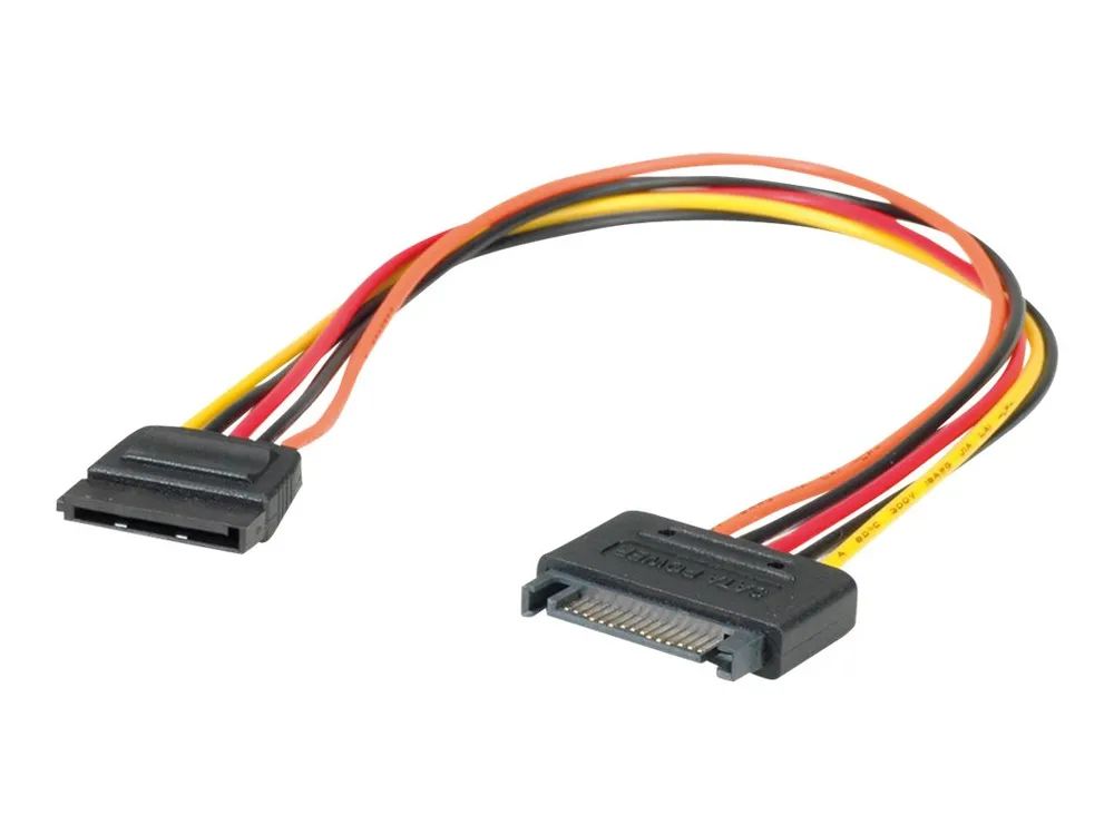 ROLINE Spannungsversorgungs-Verlängerungskabel - SATA-Stromstecker (M)