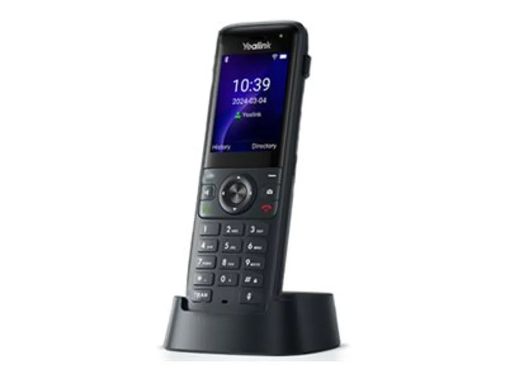 Yealink ax83H - Schnurloses VoIP-Telefon - mit Bluetooth-Schnittstelle mit Rufnummernanzeige/Anklopffunktion - IEEE 802.11a/b/g/n/ac/ax (Wi-Fi)