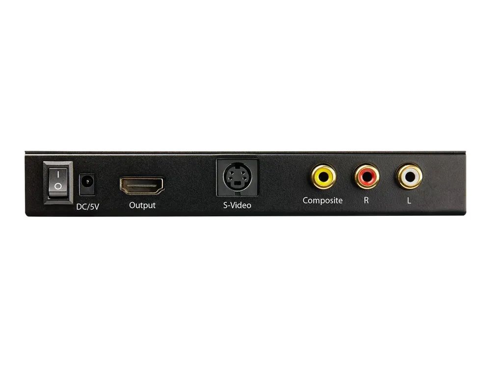 StarTech.com VID2HDCON2 S-Video oder Composite zu HDMI Konverter mit Audio (720p, NTSC & PAL, HDMI Upscaler, Mac & Windows)