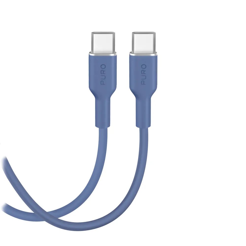PURO Daten- u. Ladekabel, USB-C  USB-C, 60W, 1,5m blau