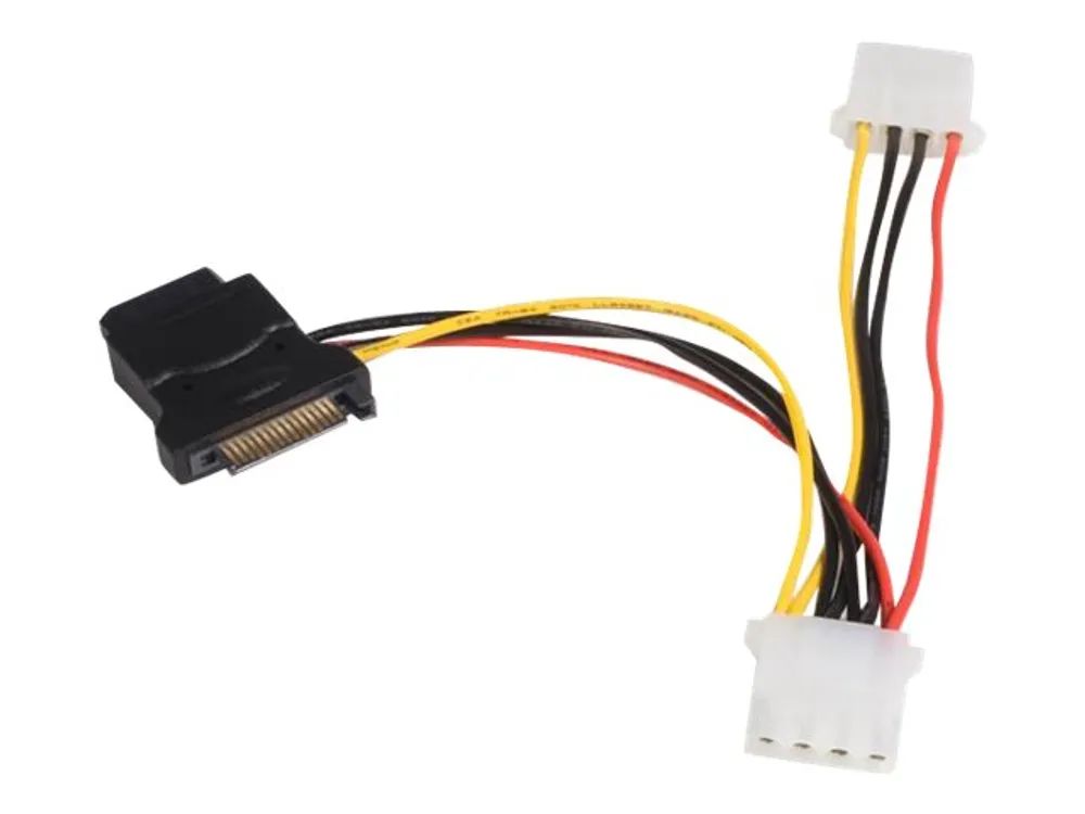 StarTech.com SATA auf LP4 Stromadapter mit 2 zusätzlichen LP4 - Netzteil - interne Stromversorgung, 4-polig (W)