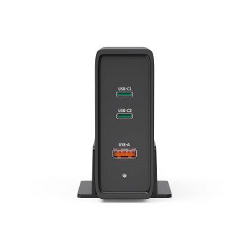 Hama Universal-USB-C-Ladestation, GaN, 3 Ports, Power Delivery (PD), 5-28V/140W