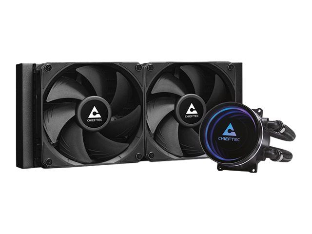 Chieftec Iceberg 240 DARK - Prozessor-Flüssigkeitskühlsystem - Kühlergröße: 240 mm - (für: LGA1150, LGA1151, LGA1155, LGA1156, LGA1200, LGA1700, LGA1851, AM2, AM2+, AM3+, AM4, AM5, FM1, FM2, FM2+)