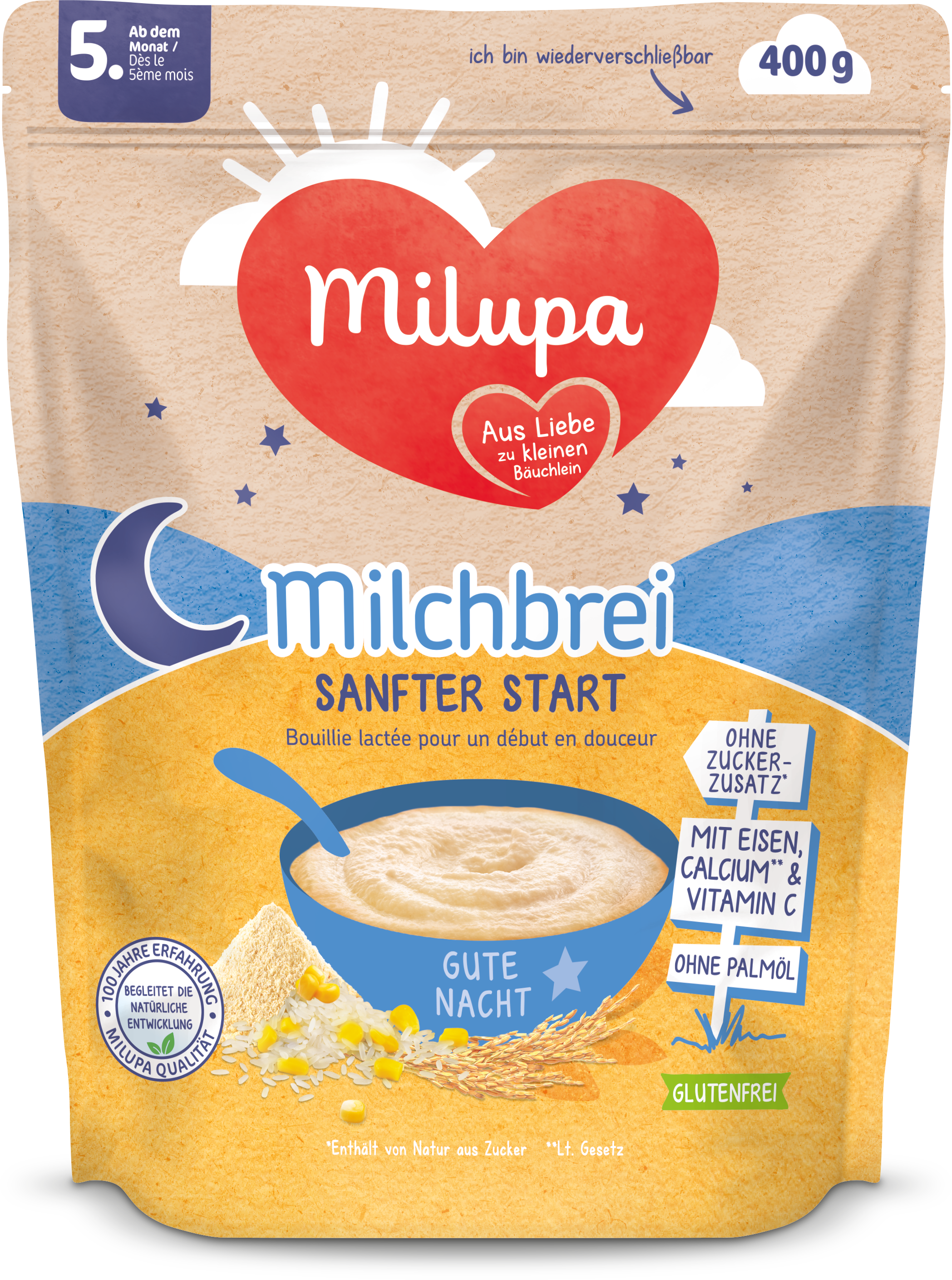 Milupa Milchbrei Sanfter Start 400G