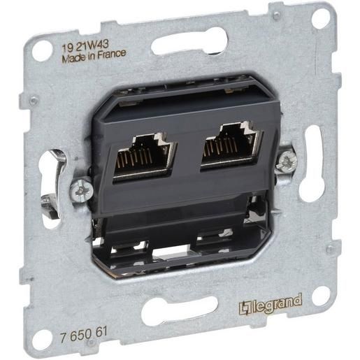 Legrand EINSATZ DATENDOSE 2 X RJ45,KAT / LEGRAN 765061 SEANO 765061