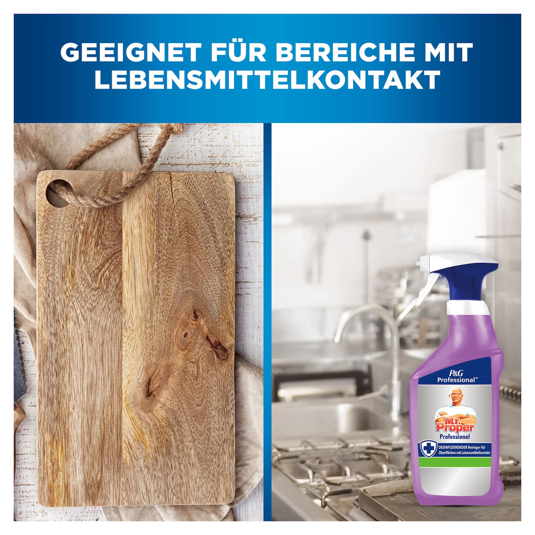 Mr. Proper Professional K7 Desinfizierender Reiniger (Oberflächen mit Lebensmittelkontakt)