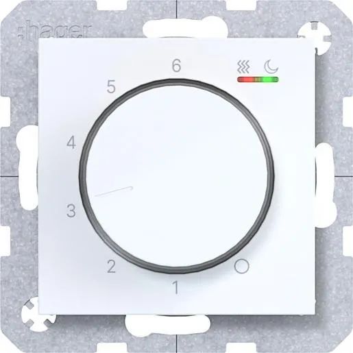 Hager TEMP.REGLER 230V/16A,HEIZEN/KÜ / HAGERS WAN5010WG BERKER AX/ WAN5010WG