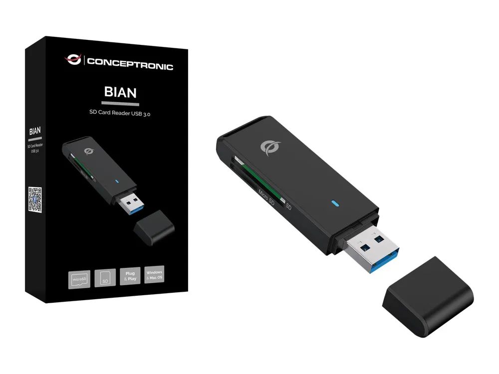 Conceptronic BIAN - Kartenleser (microSD, SD)