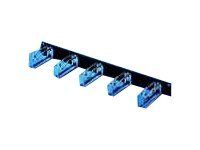 Rittal DK - Kabelmanagement (horizontal) - mit Stahlringen - RAL 9005 - 1U - 48.3 cm (19")