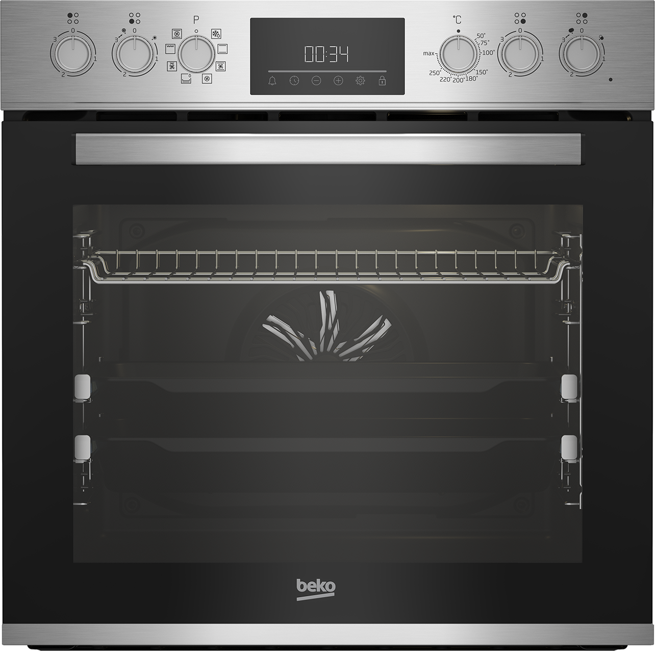 Beko BBUM12328X Backofenset mit Glaskeramikkochfeld