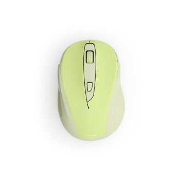 Hama Funkmaus "WM-400", ergonomisch, optisch, 6 Tasten, ohne Klickgeräusch, Grün