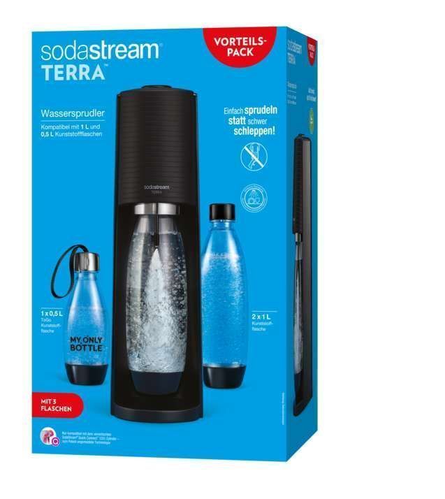 SodaStream Terra Wassersprudler Vorteilspack, Schwarz | 656614723