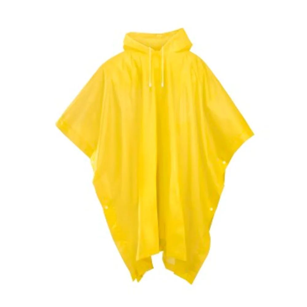 Hama Regenponcho für Fahrradfahren und Wandern, Gelb