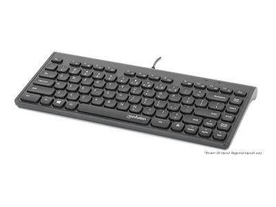Manhattan Slim - Tastatur - mini - USB - Schwarz