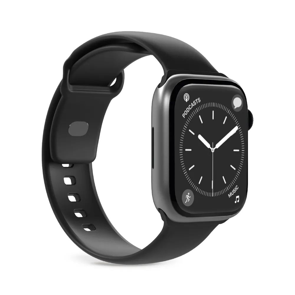 PURO ICON Band für Apple Watch 38/40/41mm, schwarz