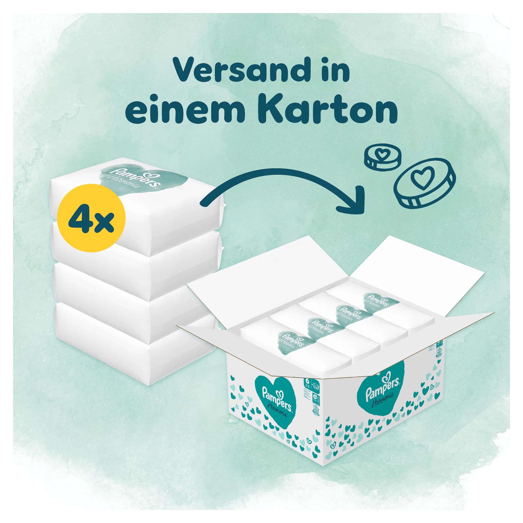 Pampers Harmonie Gr.6 Junior 13+kg Monatsbox