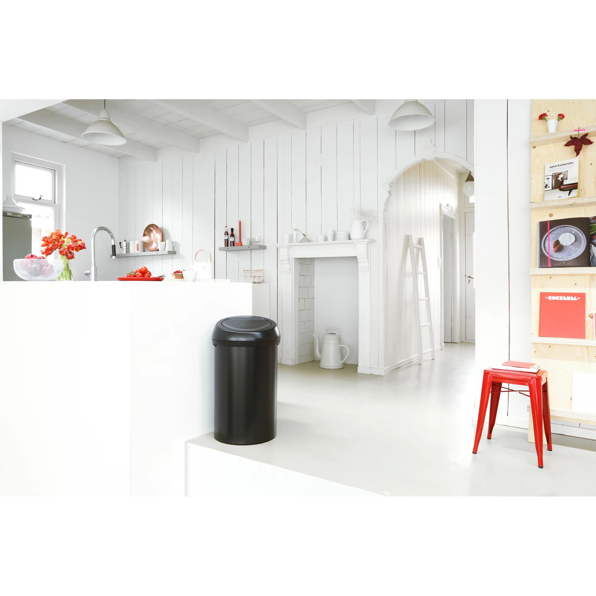 Brabantia Touch Bin, 60L - Matt Black