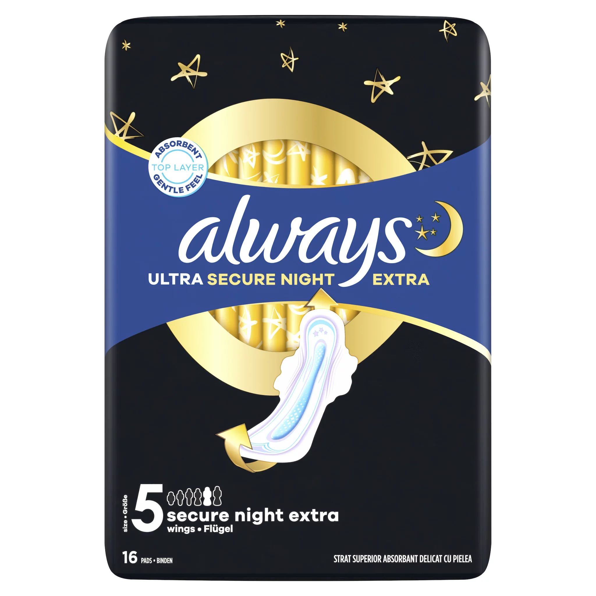 always Ultra Binde Secure Night Extra mit Flügeln 