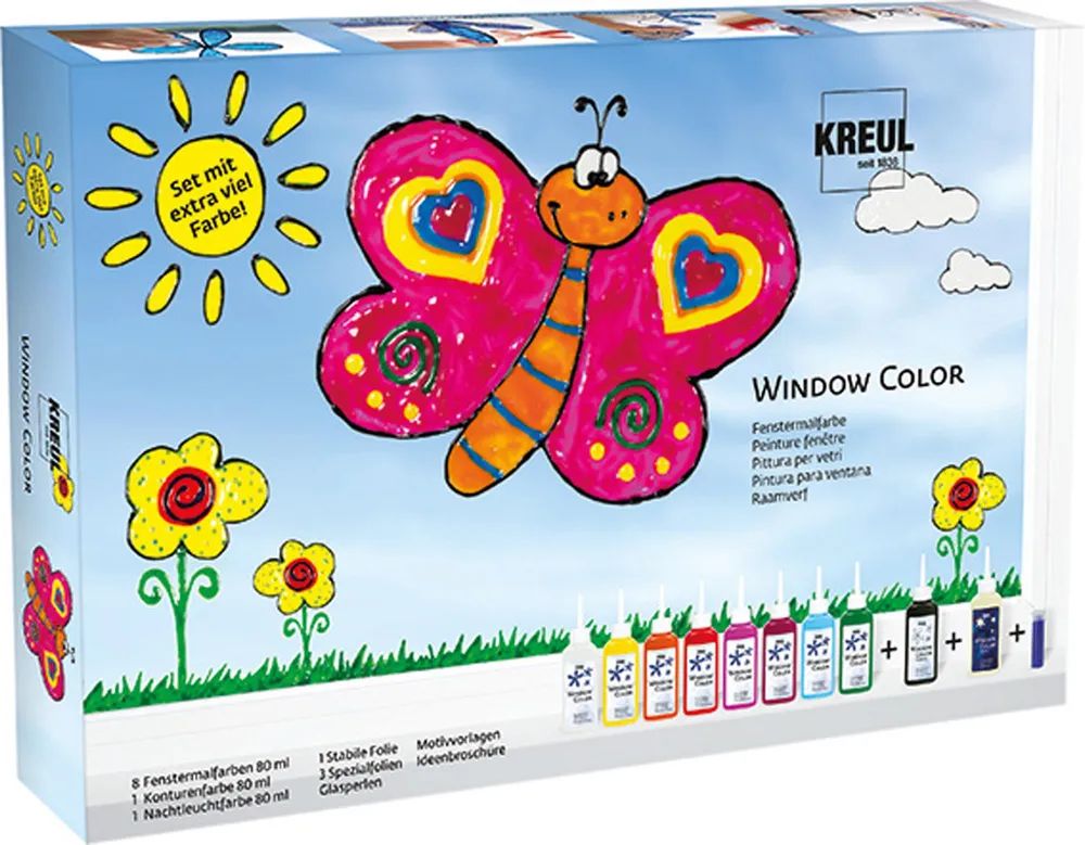 C. Kreul GmbH & Co.KG KREUL Window Color Set mit extra viel Fa