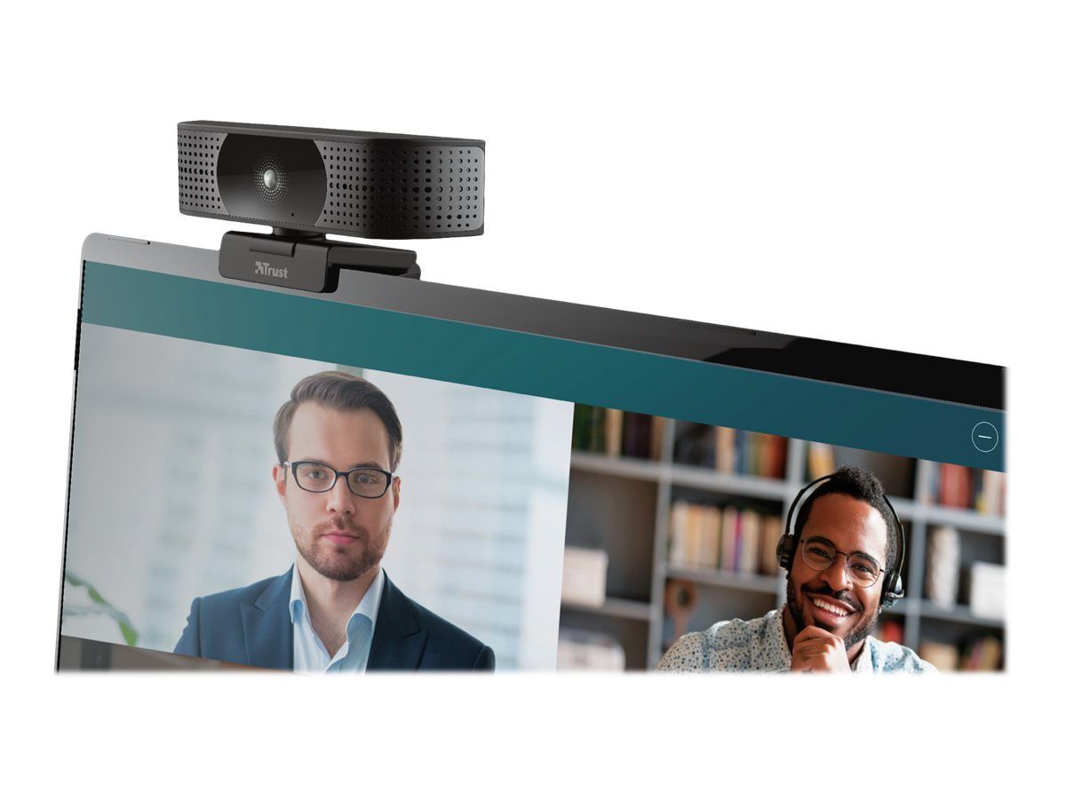 Trust Teza 4K Ultra HD Streaming-Webcam Autofokus Dual-Mikrofon Dreibeinstativ incl