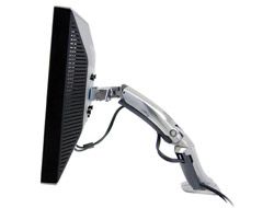 Ergotron MX - Befestigungskit (Gelenkarm, Spannbefestigung für Tisch, Tischplattenbohrung, Basis, Verlängerung) - Konstante Krafttechnologie - für LCD-Display - Polished Aluminum - Bildschirmgröße: bis zu 76,2 cm (bis zu 30 Zoll)