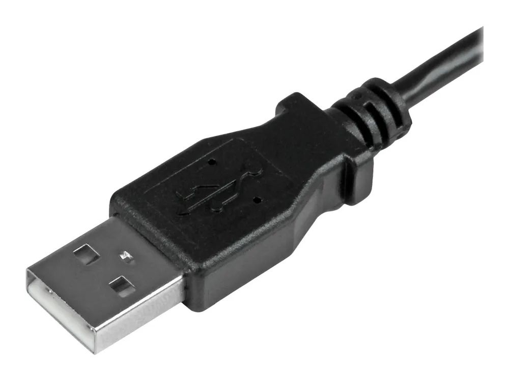 StarTech.com Micro USB Lade/Sync-Kabel - St/St - Micro USB linksgewinkelt - 1m - USB auf Micro USB Ladekabel - USB-Kabel - Micro-USB Typ B (M)