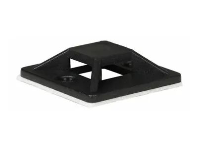 Lanview Kabelbinderhalterung - self-adhesive, 25 x 25 mm - 15 cm - Schwarz