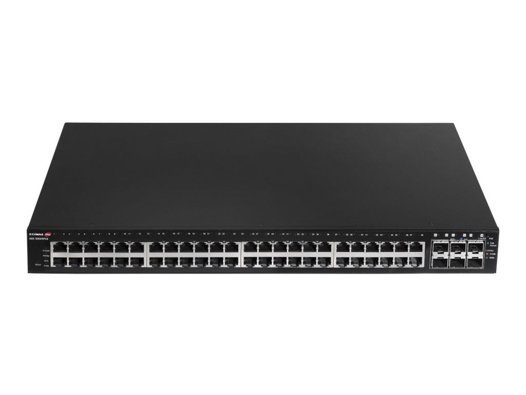 Edimax Pro IGS-5654PLX - Switch - Industrie, Überwachung, VLAN, PoE+, Web, Smart - Smart - 48 x 10/100/1000 (PoE+)