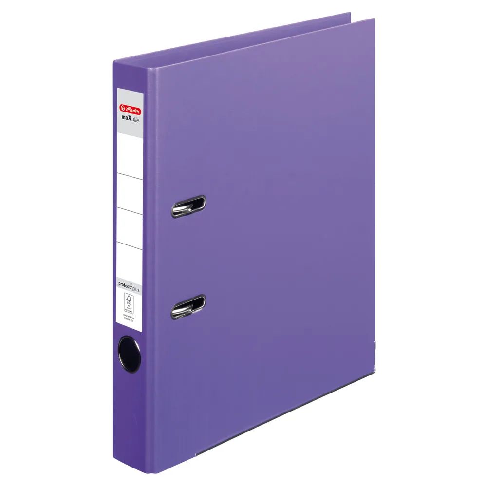 herlitz Ordner maX.file protect plus, A4, 5cm, violett