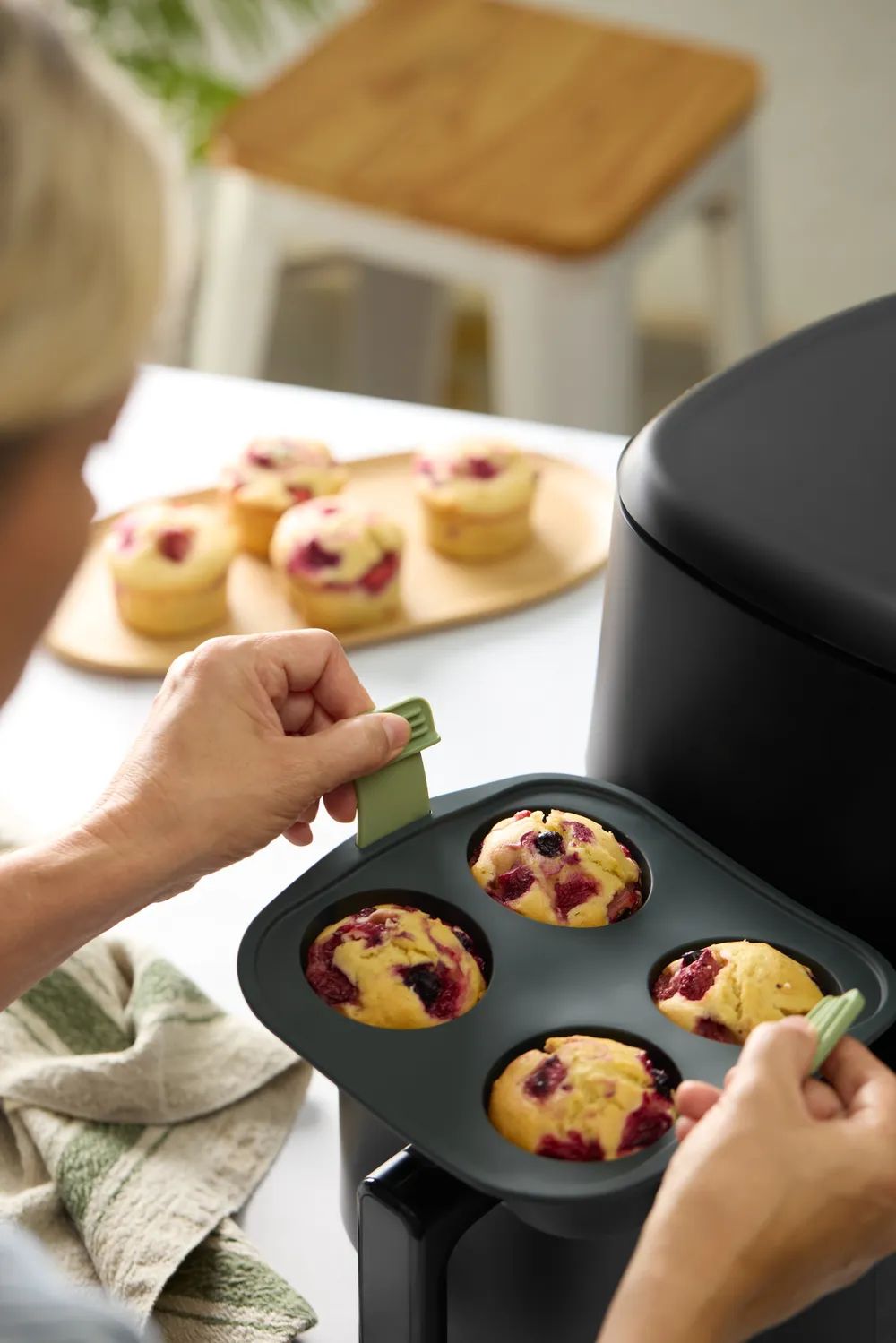 Lékué Muffinform für Heißluftfritteuse - Grey