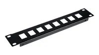 Equip Patch panel (empty) - Rack montierbar - Schwarz